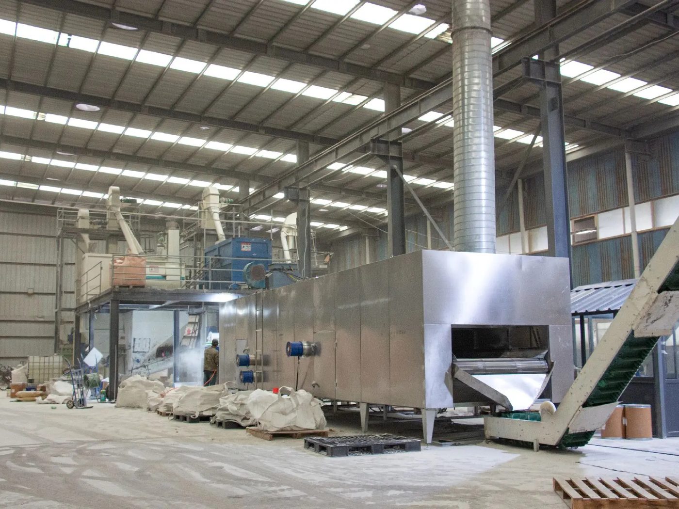 Continuous drying line